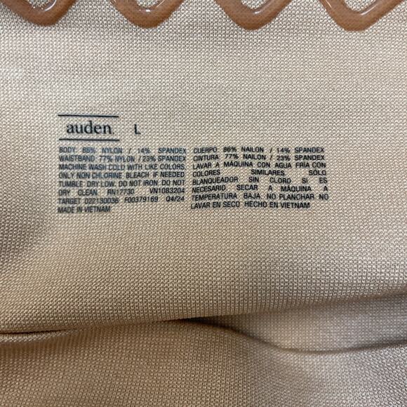 Auden Women's Medium Shaping Seamless High Waist Thong Pearl Tan Size Large - Picture 6 of 6